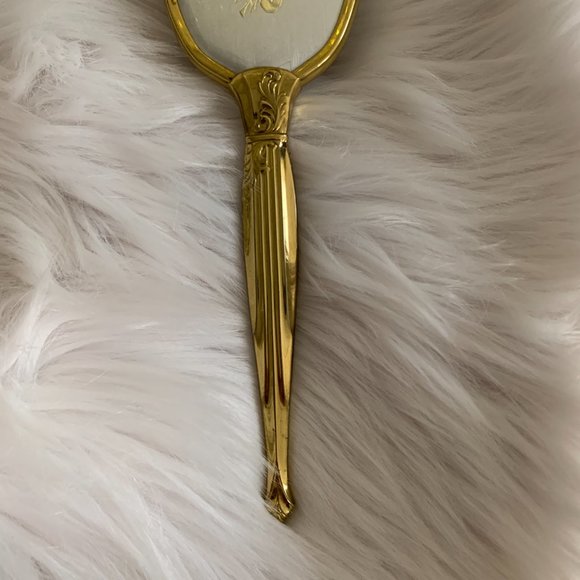 vintage gold hair brush - Picture 3 of 12